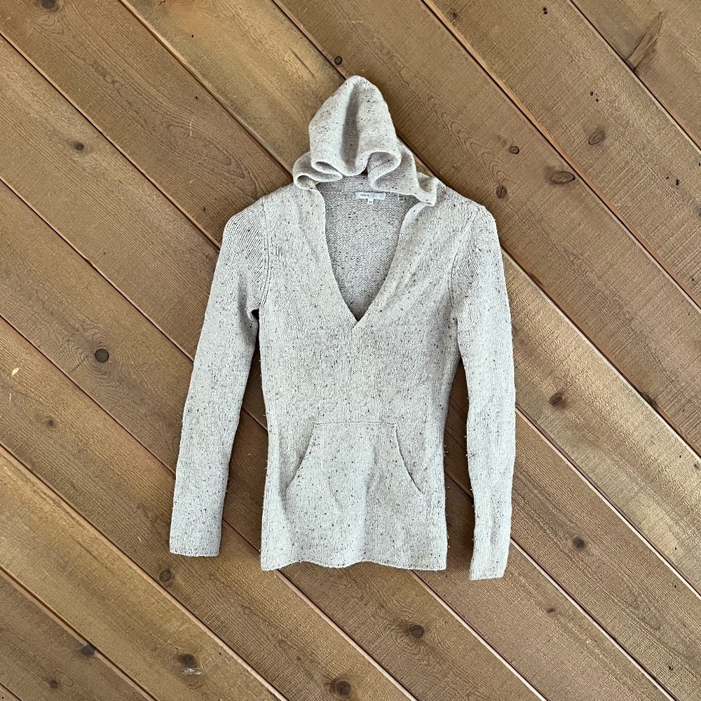 VINCE hooded poncho sweater, Size XS